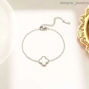 ジュエリーブレスレットデザイナーヴァンクローバーブレスレット4Four Leaf Vanly Clefly Charm Bracelets Bangle Chain 18K Gold Agate Shell MotherofPearl