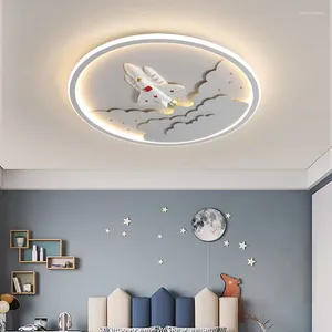 Luci a soffitto Nursery Decor White Airplane Light for Children Camera da letto Studio per bambini Lampadella cartone animato Cloud Lampada a LED a LED