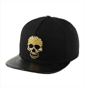 Cool Novelty Skull Rivets Punk Hip Hop Baseball Cap Women Sun Shade Cotton Sports Sunel Street Dance Dance Cappelli da sole P4672854819523131