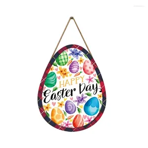 Party Decoration Door Sign Wall Hanging Happy Easter Letter Board Listing Pendant Festival Ornaments