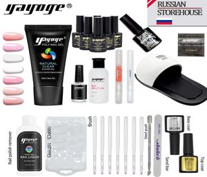 Yayoge Kit per unghie Extension Gel Gel Gel Gel Builder a LED per manicure Fast from Russia Nails Art9614351