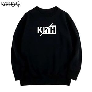 Мужская толстовка капюшона Дизайнер толстовок Kith Hoodie Streetwear Kith Пара студентов колледжа в Instagram.