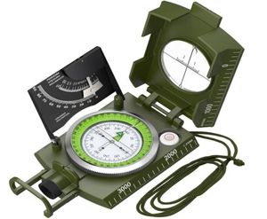 Utomhus Gadgets Professional Compass Metal Sighting Clinometer Waterproof IP65 med bärväska för campingjakt Vandringsverktyg 2217055304
