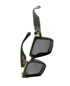 Luxus Millionär Sonnenbrille Voller Rahmen Vintage Sonnenbrille Designer Sonnenbrille für Männer glänzend Gold heiß verkaufen gold plattiert 0993