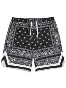 Indian Styl Totem Print Summer Mens Shorts Snabbt torr simning överdimensionerade avslappnade strandbyxor mode trend män kläder 240420