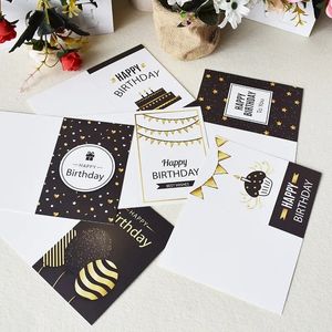 10 pezzi di ringraziamento personalizzato Card Birthday Birthday for Kids Biglietti con inviti buste vuoti all'interno di biglietti di auguri