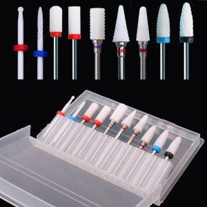 Bits 10pcs Ceramic Nail Drill Bit3/32 Nail Drill Bits for Acrylic Nails,Professional Electric Nail Drill for Crystal Nail Extension