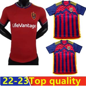 2022-2023-2024 Maglie da calcio Salt Lake City Reals a casa 3a portiere GK Black Football Shirt 23 24 UNIFICI DI UNIFICHE MLS MLS Major League Chicho Gomez Glad Luna22-23-24