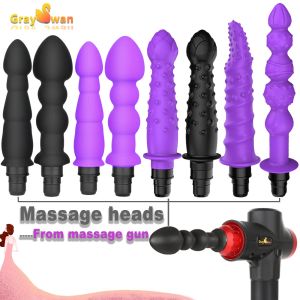 Massage massagear pistolas de massagem armas de massagem Acretas de armas de silicone para fáscia massage