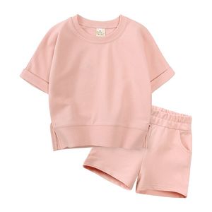Kinderkleidung Anzüge Mädchen Jungen Kleidung Sommer Infantis Baby Sets Designerin Chlidren Sportanzug 7 Stilesets Sets