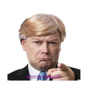 Trump wig golden Donald short straight hair same wig.