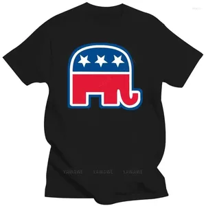 Męskie topy czołgowe mody Męki T-shirty swobodne logo słonia Partii Republikańskiej-Konserwatywny T-shirt GOP Głosuj USA Summer unisex Short