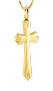 IJD9154 MENS KEEPTACEMEMAY HELA STALTFRILT STÅL LITTA CROSS MEMORIAL ASHES Pendant Necklace Women Keepsake Urns9064982