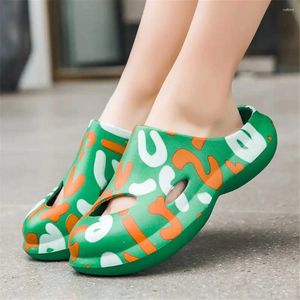 Lässige Schuhe Verdes super große Größe Flip Flops Männer Pantoffeln grüne Turnschuhe Sandalen für Sommersportbreite fit ranierende sonnige ydx2