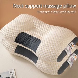 Massager Cervical Orthopedic Neck Pillow Help Sleep And Protect Neck 3D Ergonomic Pillow Core Soybean Fiber SPA Massage Pillow