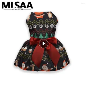 Dog Apparel Christmas Costume Comfortable And Soft Create A Festive Atmosphere Durable Convenient Decoration Printed Clothes Dress Creative