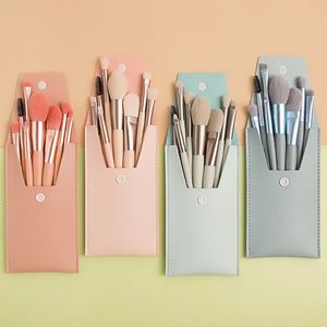 2024 8 Pcs Mini Travel Portable Soft Makeup Brushes Set Eye Shadow Foundation Powder Eyelash Lip Concealer Blush Make Up Brush Setfor Travel Makeup Set