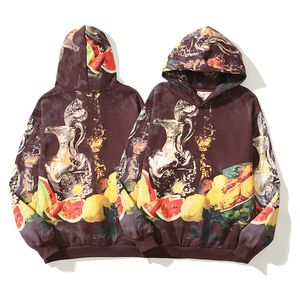 Sweatshirts Hoodies Men Hip Hop Fruit Printed Sweatshirt Pullover Hoode 24FW