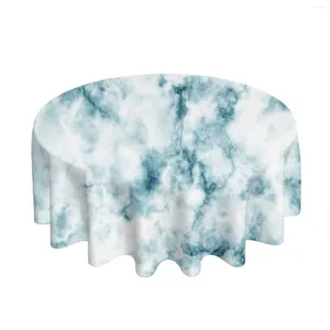 Tkanina stołowa okrągła marmurowa obrus naturalny abstrakcyjny tekstura drukowana tkanina wodoodporna do mycia do mycia