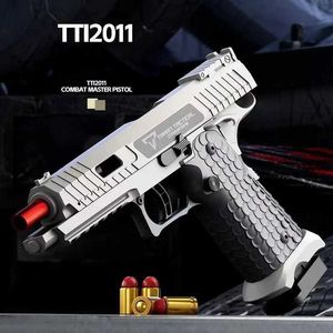 Gun Toys Continuous Fire 2011 Pistol Desert Eagle Throwing Shell Empty Hanging Revolver Launcher Toy Gun Christmas Gift T240428