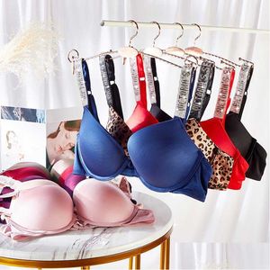 Reggiseni set rispetto alla biancheria intima di strass set da donna set elingerie sliping senza soluzione di continuità reggiseno plus size rosa rosso y0911 drop drop drop ampare otfxm