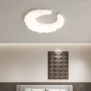 Luci a soffitto decorazione nordica decorativa soggiorno cubo lampada vetro leggera viola