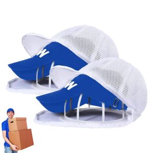 Стойки 2pcs hat wash Protector Baseball Cap Comleder Бейсболка для шайбы стиральная среда для стирки шляпы держатель шляпы белый