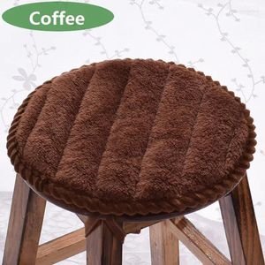 Pillow Soft Flannel Round Chair Mat Sitting Pad Anti-skid Stool Bar 5 Size Available Home Decor Supplies