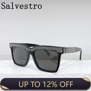 Sunglasses Fashion Diamond Designer Square For Women Men Retro Oversized Frame Ins Trending Ladies Luxury Sun Glasses UV400 Eyeg