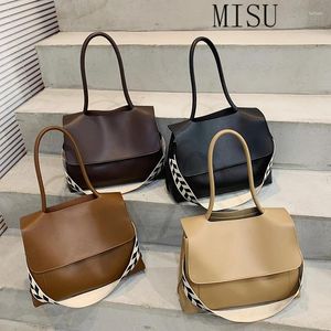 Bag Large Capacity High Quality Autumn And Winter Western Style Tote 2024 Fashion Leather Women's Designer Broadband Handbag