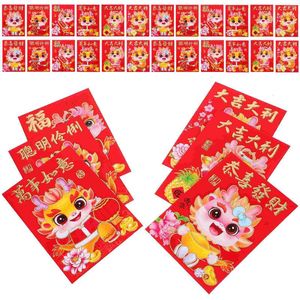 Embrulhe os envelopes vermelhos chineses Ano de Dragon Dinheiro Lucky Dinheiro Hongbao Infantil Festival de Primavera Bolso