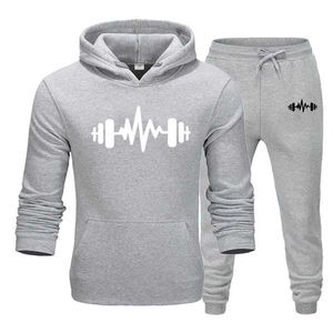 Herrspårar Tracksuit Men Sporting Flce Tjock Hooded Mens Hoodies Set Casual Track Suit Inside Winter Sweatshirt Jacket+Pant Warm Fur T240428