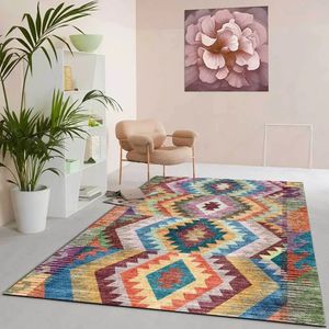 Amerikaner Retro Bunt Teppich Ethnischer Stil Böhmen Teppiche Geometrische Wohnzimmer Schlafzimmer Teppich Kinder weiche Bodenmatte Custom 240422