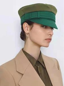 Przyjazd sboy czapki kobiety patchwork plamy sprężynowe czapki płaskiej wiosennej czapki marki marki 240419