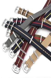 Nylon Nato Strap 20mm 22mm Stripe Watchband Replacement Watch Band Armband Tillbehör för Tudor Nato Watch Strap H091541768027260857