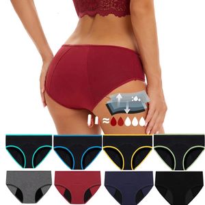 Panties For Menstruation Cotton Menstrual Panties Low Waist 3 Layer Leak Proof Women Underwear Period Physiological Panties 240422