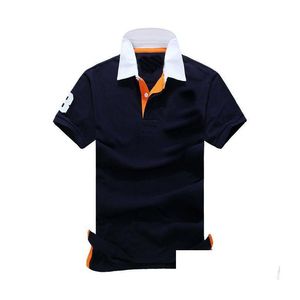 Herren Polos Großhandel hochwertige Marke Baumwolls Männer Retro Freizeit Golf -Tennis Unterhemd / Drop -Lieferung Bekleidung Kleidung T -Shirts OTO5y