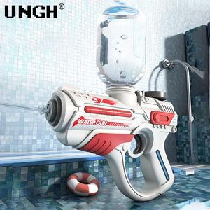 UNGH Electric Automatic Water Gun Children High-Pressure-Strand im Freien mit großer Kapazität Schwimmbad Sommerspielzeug für Kinder Jungen 240416