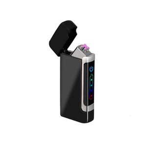 Fabricante fornecimento elétrico USB Recarregável Double Arc Pulse Cigarette Facele com tela LED
