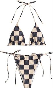 Women's Triangle Bikini Designer Swimwear Suit High Split Tie Two Piece Swimsuit Rope Backless Bikini Swimsuit
