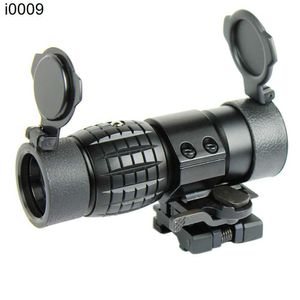 Original Optic Tactical Sight 3x Magnifier Scope Compact Hunting Riflescope Sights W/ Flip to Side/up Cover for 20mm Rifle Rail Mount