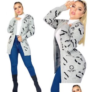 Women Sweters Nowa mody mody CC Designer Brak guzików Drop dostawa odzież DH9CS