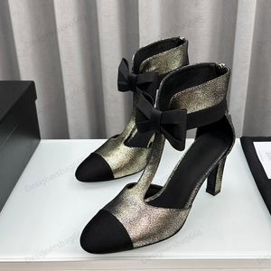 Luxury Mary Jane Shoes Designer Pumps Sukiety Buty okrągłe palce u stóp poślizgnięcie