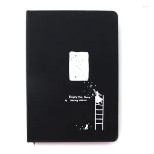 Black Card Notebook Diary DIY Planna papierowa książka 96