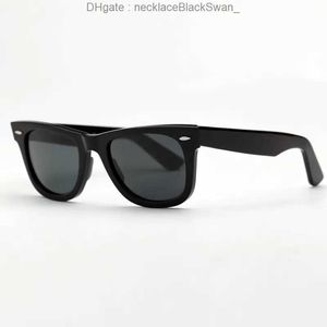 Occhiali da sole a raggio wayfarer uomini donne telaio acetato taglia 52 mm 54 mm lenti in vetro vietare gli occhiali da sole per gafas de soljer maschio con scatola gdf5 m7tg
