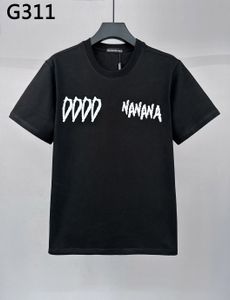 Camiseta de algodão de mangas curtas de tartaruga DSQ Phantom com Milano Logo Print Mens T camisetas de manga curta tshirts de verão Hip Hop Tops Tees Streetwear |5658