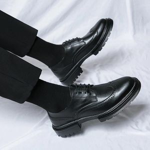 Buty swobodne wiosna moda skóra Oxfords koronki formalny biznes elegancki klasyczny retro