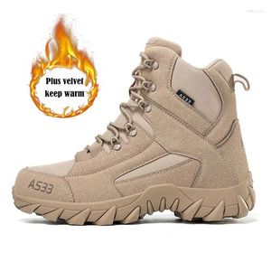 Boots Winter Snow Men's Cashmere Warm Waterproof 40 Degrees Below Zero Cold Cotton Shoes High