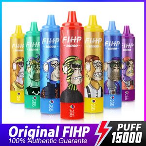 Original FIHP puff 15k 12k 10k 9k vapes disposable puff 15000 12000 10000 9000 vapers Rechargeable battery Puff vaper Displayable puffs vape