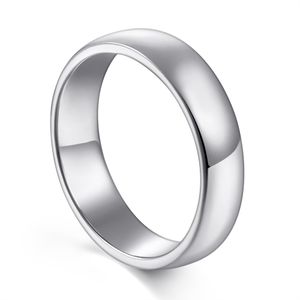 Moderingar högkvalitativa designerringar S925 Sterling Silver krökt slät vanlig ring för kvinnors smycken